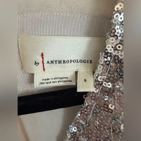 Anthropologie Lisabette Sequined Mini Dress S - Picture 5 of 7